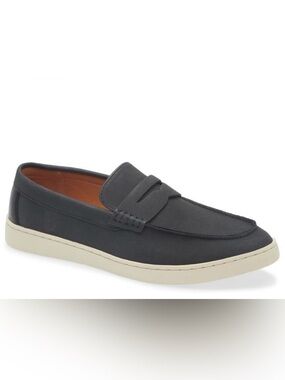 Vince Camuto Navy Blue Penny Loafers Size 11.5